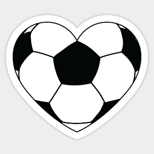 Football Heart Sticker